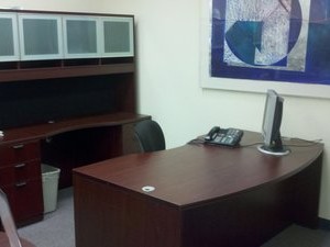 Bow-Front Desk Workstation
