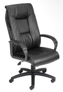 Black Executive Leather Plus Chair